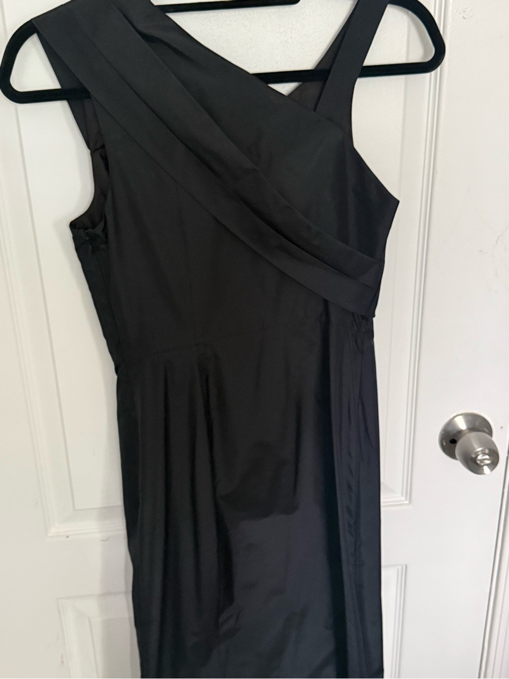 Marc By Marc Jacobs Black One-Shoulder Pleated Sash Dress - Picture 4 of 6